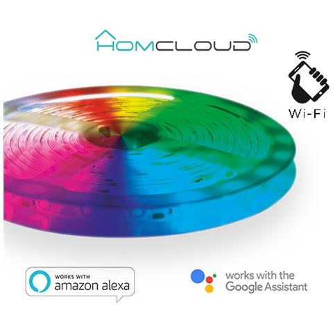 Kit Striscia Led 3m Wi-fi Rgb + Bianco Caldo Dimmerabile - Foto 1